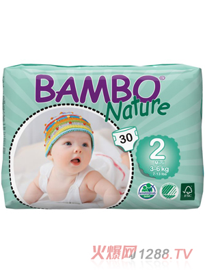 BAMBO Natureyinge紙尿褲XS碼30片