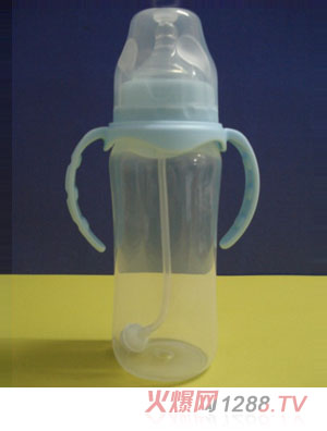 yinge標(biāo)口天藍(lán)色PP奶瓶