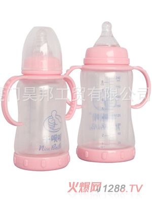 牛唄唄標(biāo)準(zhǔn)口徑自動玻璃奶瓶