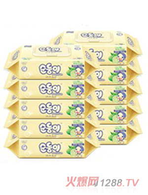 順順兒嬰兒濕巾超高級(jí)蓋裝70片X10包