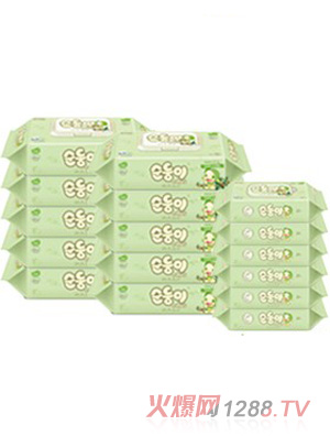 順順兒嬰兒濕巾頂級(jí)蓋裝10包