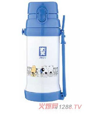 無雙寶貝保溫直飲壺650ML藍(lán)色