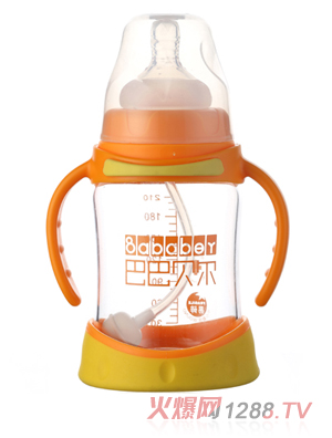 巴巴貝爾魔術(shù)防摔玻璃寬口奶瓶210ML