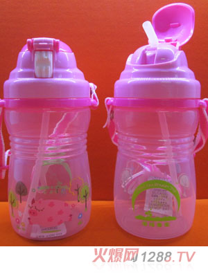 苗哺專(zhuān)家彈跳嬰兒訓(xùn)練水杯帶背繩