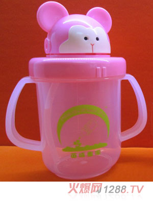 苗哺專(zhuān)家雙耳滑蓋嬰兒訓(xùn)練水杯