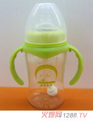 苗哺專(zhuān)家7安寬口弧形雙耳PPSU高級(jí)奶瓶