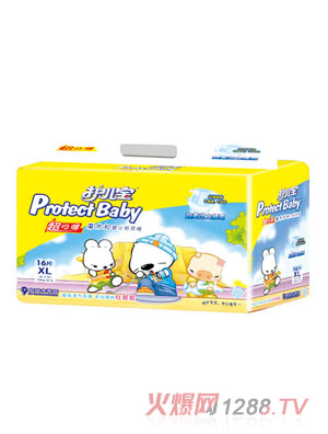 護(hù)兒寶超級薄彈力yinge紙尿褲XL碼16片