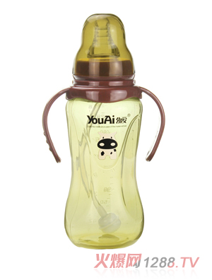 幼愛(ài)PP標(biāo)口帶柄自動(dòng)吸尊貴經(jīng)典奶瓶240ml