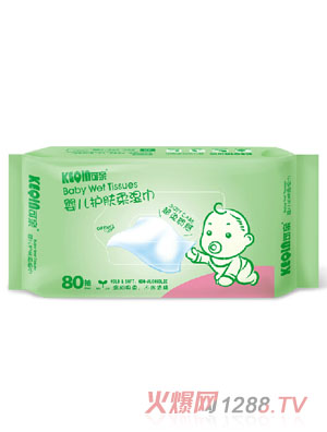 可親嬰兒護(hù)膚柔濕巾80抽