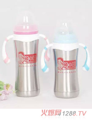 帥小伙不銹鋼保溫奶瓶
