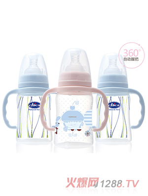 積高標準口徑真乳實感方錐形PP奶瓶150ml