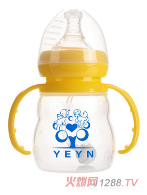 優(yōu)兒優(yōu)女180ml寬口有柄自動硅膠奶瓶
