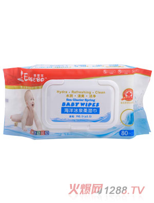 壹壹寶海洋冰泉柔濕巾80片裝