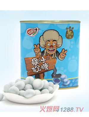 熊出沒105g迷你罐果汁軟糖藍莓味