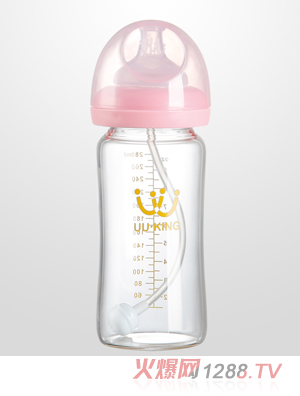 UU·KING玻璃寬口徑奶瓶280ml