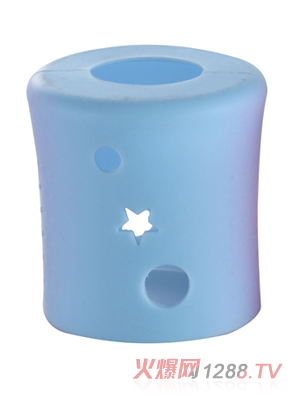 美兒寶玻璃奶瓶保護套淺藍色