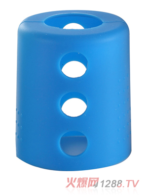 美兒寶玻璃奶瓶保護套藍色