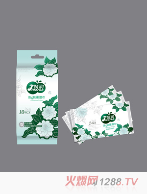 嬌潤(rùn)潔膚柔單片印象花濕巾