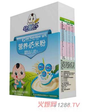 好佳貝兒嬰幼兒優(yōu)+盒裝營(yíng)養(yǎng)奶米粉