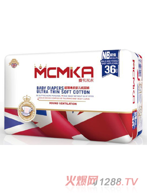 麥卡米卡超薄棉柔紙尿褲NB36
