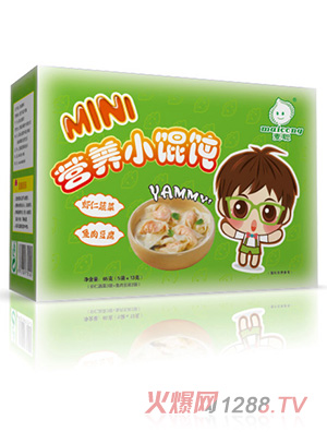麥聰營(yíng)養(yǎng)小餛飩蝦仁蔬菜+魚肉蔬菜