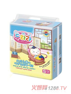 嘟啦啦負離子yinge紙尿褲S72片大包