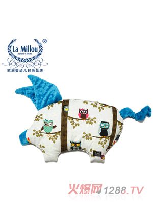 拉米洛樹屋貓頭鷹小豬枕土耳其藍(lán)