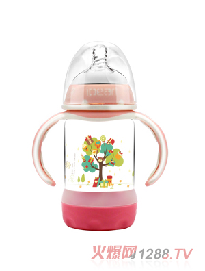 愛貝爾時(shí)尚防爆玻璃奶瓶150ML