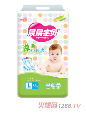 晨晨寶貝彈柔環(huán)紙尿褲L碼58片
