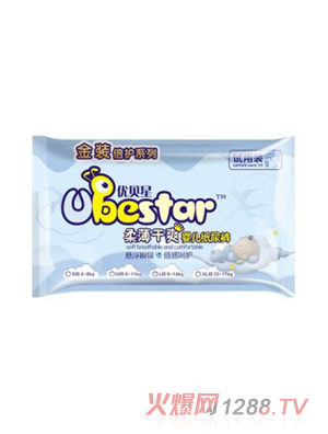 優(yōu)貝星金裝防護(hù)系列紙尿褲M碼 (試用裝)