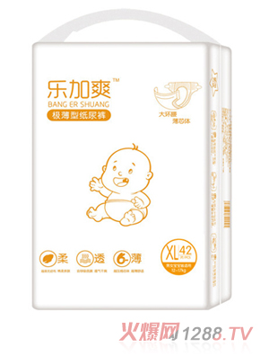 樂加爽極薄型紙尿褲XL 42