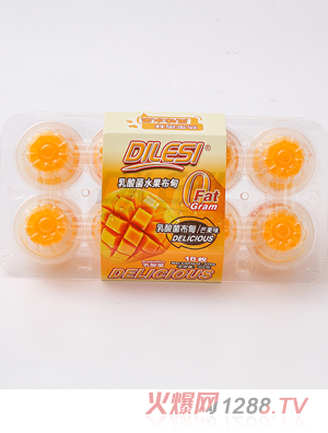 迪樂斯352g乳酸菌水果布甸 芒果味