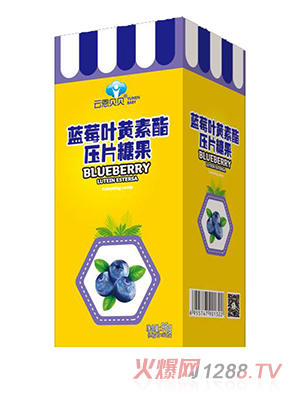 云恩貝貝藍(lán)莓葉黃素酯壓片糖果
