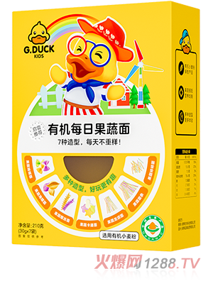 G.DUCK小黃鴨有機(jī)每日果蔬面