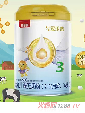 貝因美冠樂(lè)選youe配方奶粉（12-36月齡，3段）