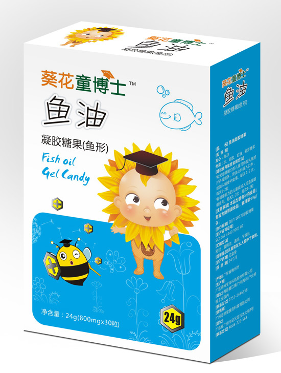 葵花童博士魚油凝膠糖果